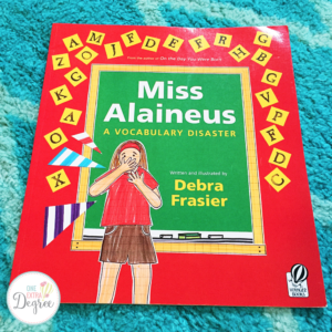 Miss Alaineus!  Such a great book to teach kids how to be word collectors and launch your own word parade!