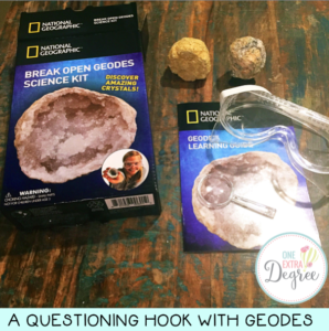 A Questioning Hook with Geodes