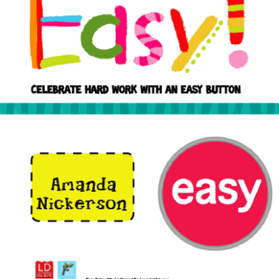 Positive Reinforcement with an Easy Button! :)  Snag a Freebie!