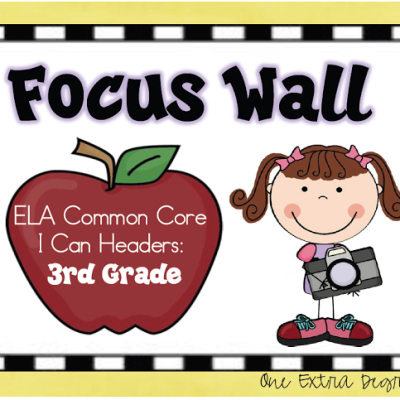 ELA Common Core Focus Wall for Third Grade