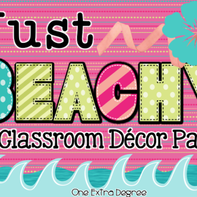 Just Beachy: A Classroom Decor Pack!
